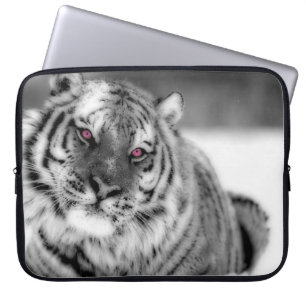 Capa Para Notebook Tigre Olhado Rosa
