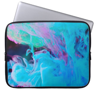 Capa Para Notebook tintas em água abstrata, acrílica, arte, artística