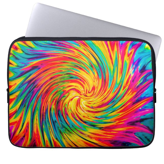 CAPA PARA NOTEBOOK TINTURA EM VENTO ABSTRATO (Frente)