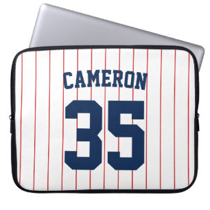 Capa Para Notebook Tiras de Baseball Jersey de Cores Totalmente Edit
