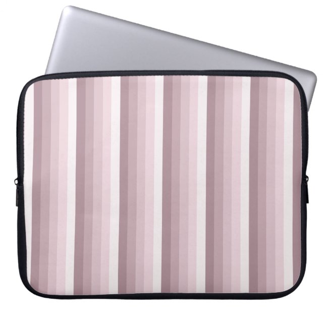 Capa Para Notebook tiras de sombra rosa quartz (Frente)