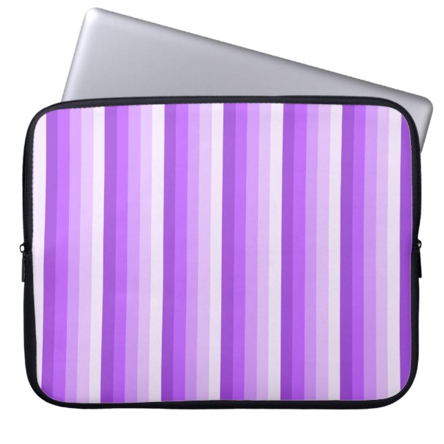 Capa Para Notebook Tiras de sombra roxas (Frente)