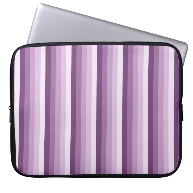 Capa Para Notebook Tiras de sombra roxas de ameixa (Frente)