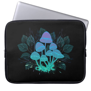 Capa Para Notebook Toadstools em arbustos
