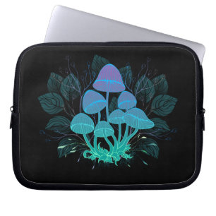 Capa Para Notebook Toadstools em arbustos