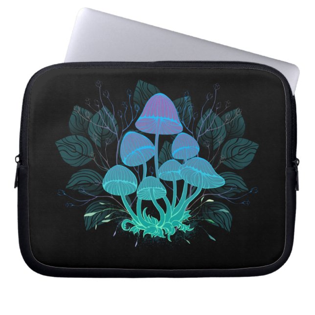 Capa Para Notebook Toadstools em arbustos (Frente)