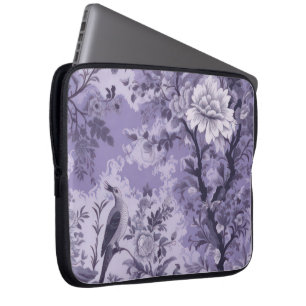 Capa Para Notebook Toalete de Flor Roxo