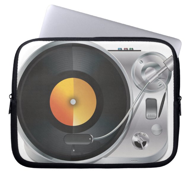 Capa Para Notebook Tocador de Música DJ (Frente)