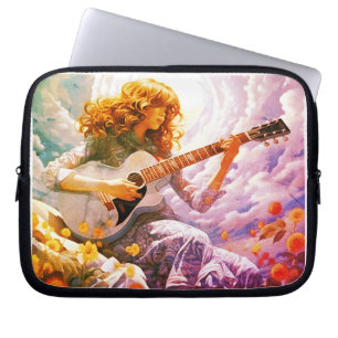Capa Para Notebook Tocando Meu Violão na Tempestade 10"
