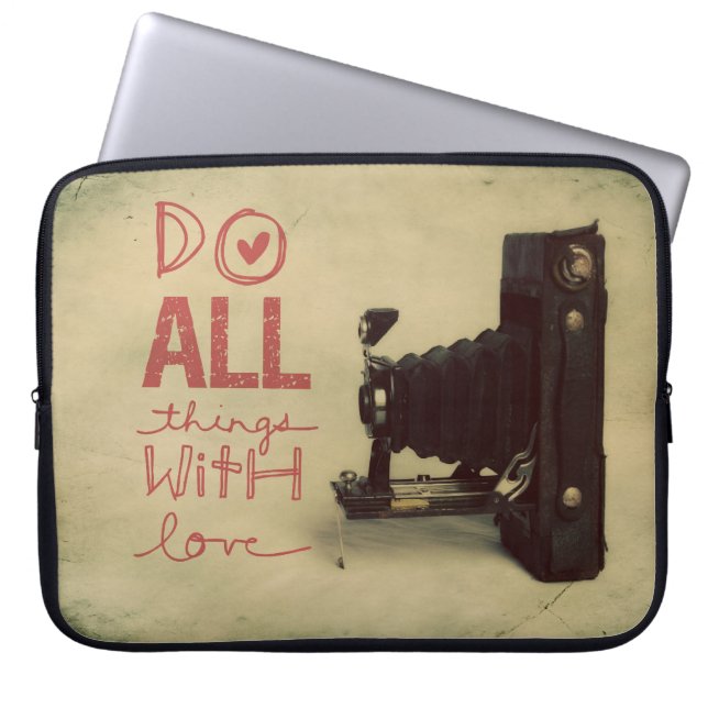 Capa Para Notebook Todas as coisas com amor (Frente)