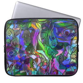 Capa Para Notebook Todas as Cores com Espirais e Linhas