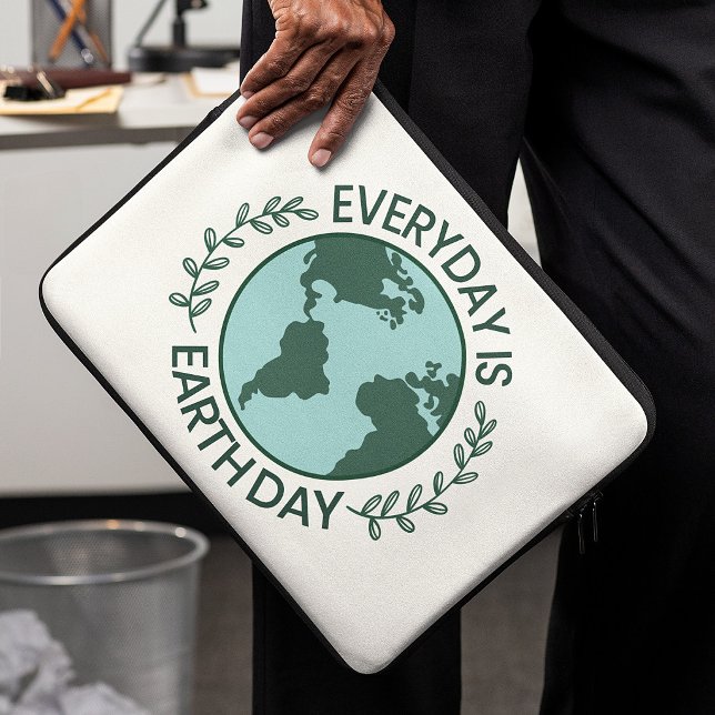Capa Para Notebook Todo Dia é Dia da Terra - Amante da Terra Verde Vi (Criador carregado)