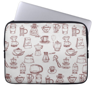 Capa Para Notebook Todo para un Café y color café