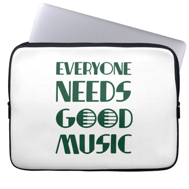 Capa Para Notebook Todos Precisam De Bons Músicos (Frente)
