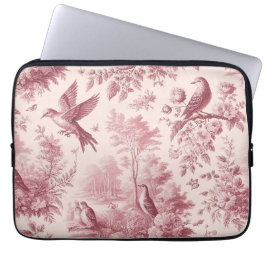 Capa Para Notebook Toile Rosa vintage