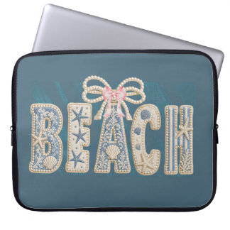 CAPA PARA NOTEBOOK TOM DE AZUL PASTEL VERÃO PRAIA DIZENDO