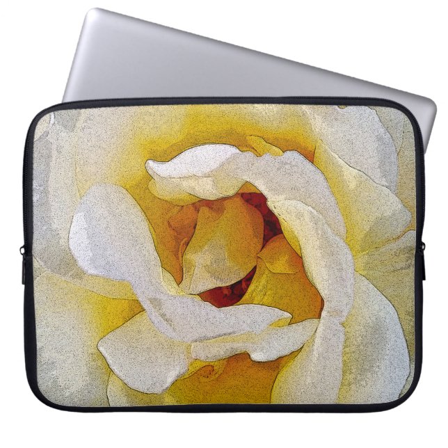 Capa Para Notebook tons de branco a amarelo (Frente)