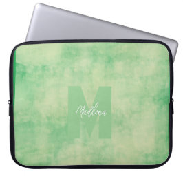 Capa Para Notebook Tons Pastel Terrosos Verdes Monogramados Chiques