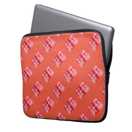 Capa Para Notebook Tons vermelhos em círculo ou buracos, profundidade