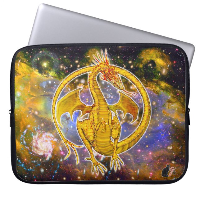 Capa Para Notebook Topaz Cosmic Dragon Bolsa de laptop (Frente)