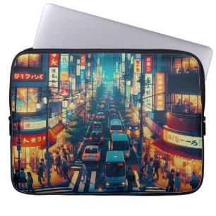 Capa Para Notebook Tóquio em Movimento