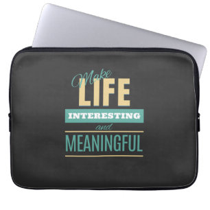 Capa Para Notebook Torne A Vida Interessante Uma Motivação De Citação