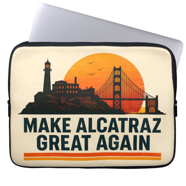 Capa Para Notebook Torne O Excelente Alcatraz Engraçado Novamente (Frente)