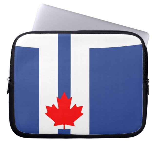 Capa Para Notebook Toronto Flag Laptop Sleeve (Frente)