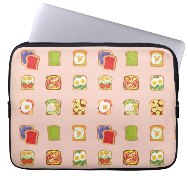 Capa Para Notebook Torrada de Brunch (Frente)