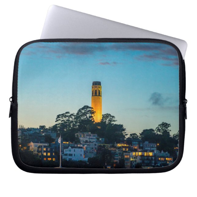 Capa Para Notebook Torre Coit São Francisco – Arte de Fotografia da L (Frente)