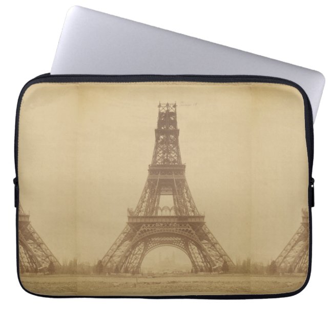 Capa Para Notebook Torre Eiffel Em Construção 1888 (Frente)