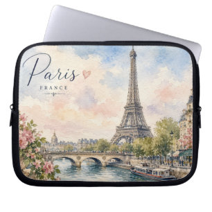 Capa Para Notebook Torre Eiffel rio seine Paris França 