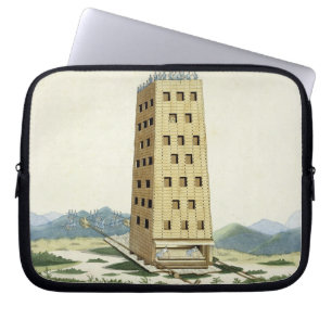 Capa Para Notebook Torre móvel, projetada após a torre de Caesar em