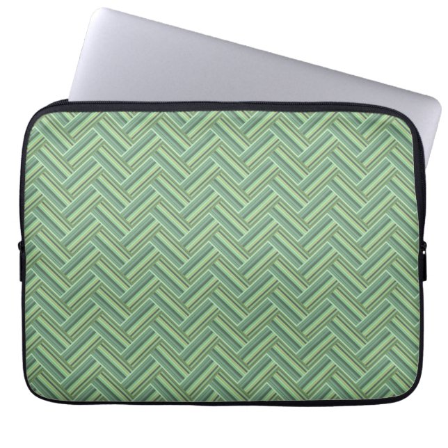 Capa Para Notebook Torres de verde-oliva, tecelagem dupla (Frente)