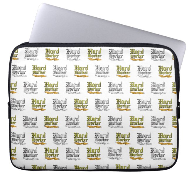 Capa Para Notebook Trabalhador duro : Faz o trabalho (Frente)