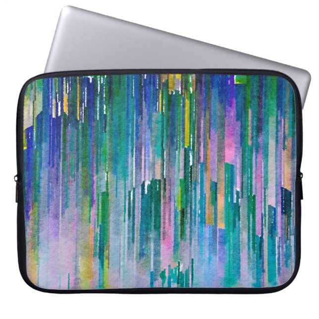 Capa Para Notebook Trabalho de arte de aquarela multicolorida (Frente)