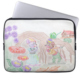Capa Para Notebook Trabalho de arte de Crianças Personalizadas, dois