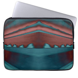 Capa Para Notebook trabalho de arte futurista legal, em vermelho e az