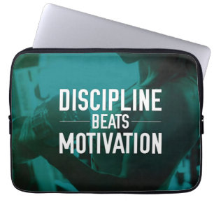 Capa Para Notebook Trabalho feminino - Disciplina bate motivação