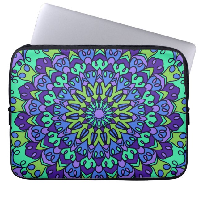 Capa Para Notebook Traço Geométrico de Trendy Vintage (Frente)