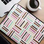 Capa Para Notebook Traços Coloridos do Pincel Personalizados<br><div class="desc">Diversão do padrão abstrato de pincéis coloridos. Personalize com seu nome ou monograma.</div>
