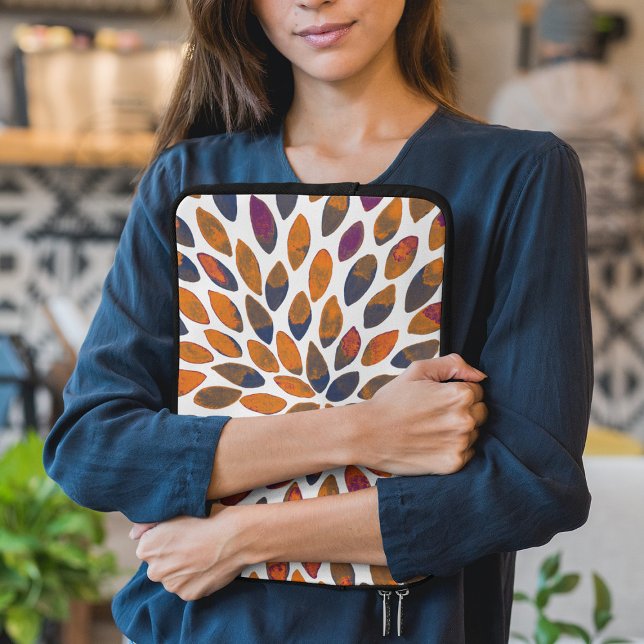 Capa Para Notebook Traços de pincel de aquarela - efeito enferrujado (Criador carregado)