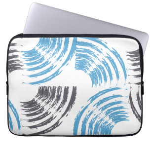 Capa Para Notebook Traços modernos, legal, de abstrato azul moderno
