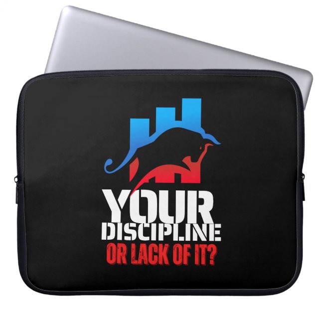 Capa Para Notebook Trader motivation | Bull | Discipline (Frente)