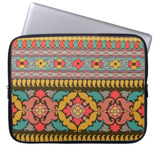 Capa Para Notebook Tradicional Mughal Border Designart,Étnica,tecido,