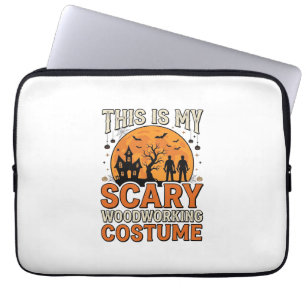 Capa Para Notebook Traje Assustador de Marcenaria Halloween Design Vi
