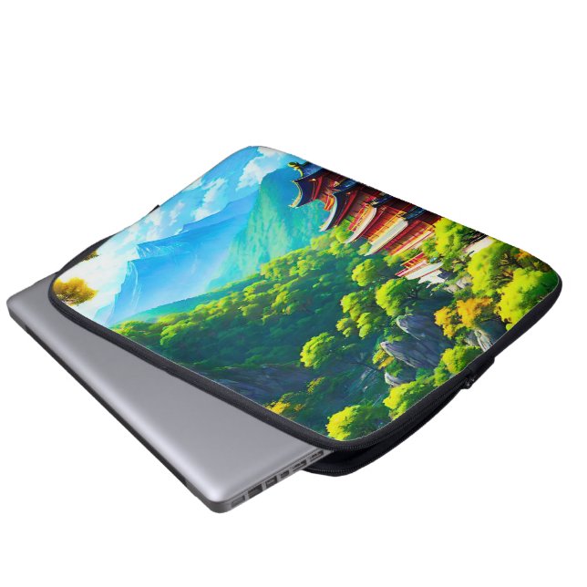 Capa Para Notebook Tranquilidade Imperial: Abraço da Natureza (Frente Inferior)