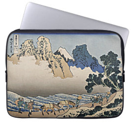 Capa Para Notebook Trás da montanha Fuji do rio Minobu Hokusai