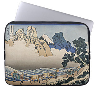 Capa Para Notebook Trás da montanha Fuji do rio Minobu Hokusai