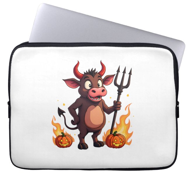 Capa Para Notebook Travessuras da Vaca Diabólica (Frente)